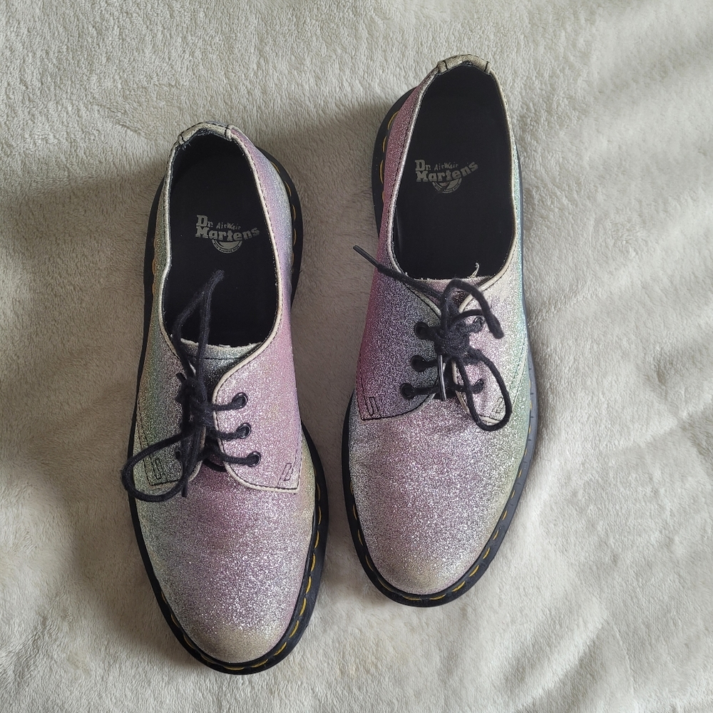 Dr. Martens 1461 GLTR Rainbow Glitter Colorful Sparkle Oxford Shoes